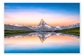 Wandbild Matterhorn-Sonnenaufgang - Roberto Sysa Moiola