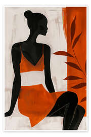 Reprodução Orange Boho Woman - Frank Daske