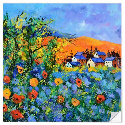Wandsticker Sommerlandschaft