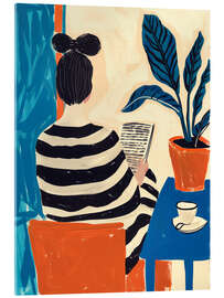 Obraz na szkle akrylowym Reading in Fauves style - Frank Daske