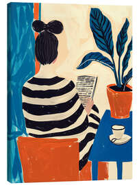Obraz na płótnie Reading in Fauves style - Frank Daske