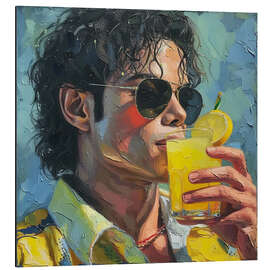 Tableau en aluminium King of Pop