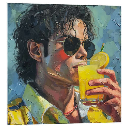 Quadro em plexi-alumínio King of Pop