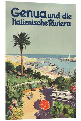 Akrylglastavla Genoa and the Italian Riviera (German)