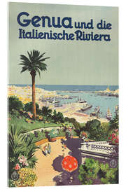 Akrylglastavla Genoa and the Italian Riviera (German) - Vintage Travel Collection