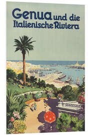 Hartschaumbild Genua und die italienische Riviera