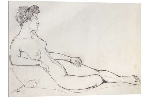 Gallery Print Liegender Frauenakt, 1908