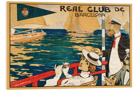 Akrylglastavla Real Club de Barcelona - Vintage Travel Collection