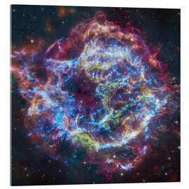 Quadro em acrílico Supernova remnant Cassiopeia A, Hubble - NASA