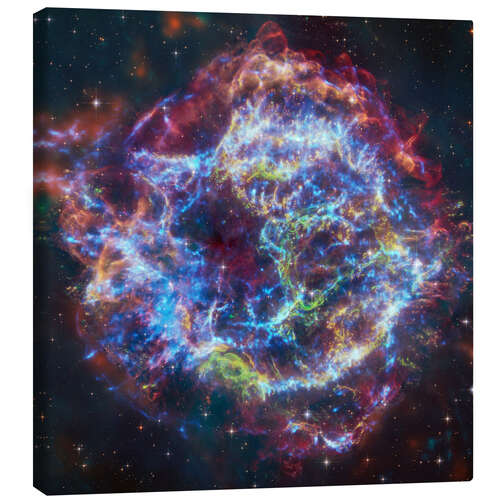 Canvas print Supernova remnant Cassiopeia A, Hubble