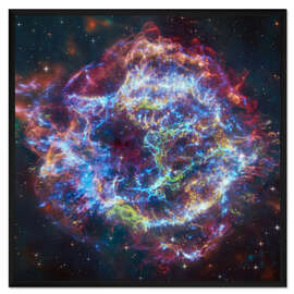 Gerahmter Kunstdruck Supernova-Überrest Cassiopeia A, Hubble
