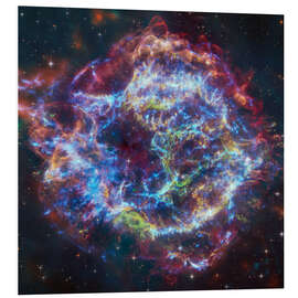 Foam board print Supernova remnant Cassiopeia A, Hubble