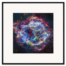 Gerahmter Kunstdruck Supernova-Überrest Cassiopeia A, Hubble