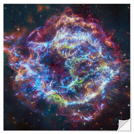 Wall sticker Supernova remnant Cassiopeia A, Hubble