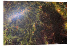 Stampa su vetro acrilico Gas and stars from the barred Spiral Galaxy NGC 5068 - NASA