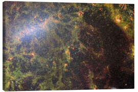 Lærredsbillede Gas and stars from the barred Spiral Galaxy NGC 5068 - NASA