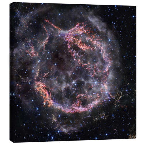 Canvas print Supernova remnant Cassiopeia A, Webb