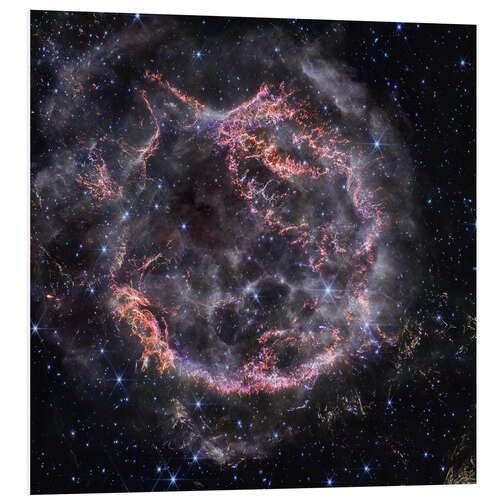 Foam board print Supernova remnant Cassiopeia A, Webb