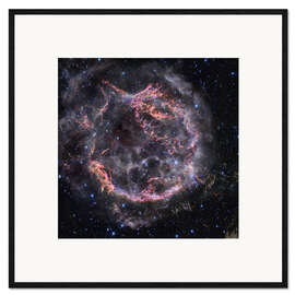 Gerahmter Kunstdruck Supernova-Überrest Cassiopeia A, Webb