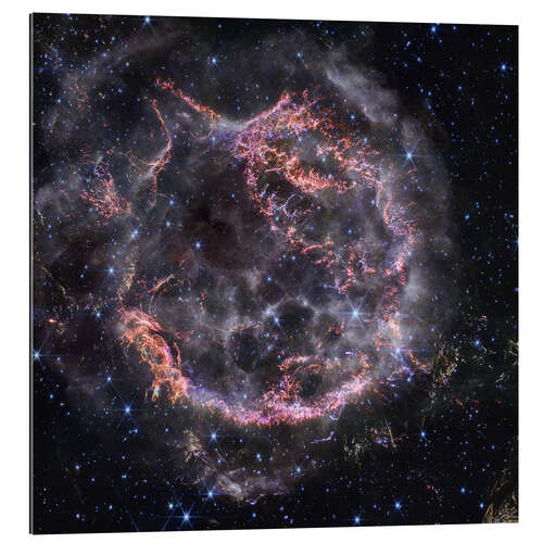 Tableau en plexi-alu Supernova remnant Cassiopeia A, Webb
