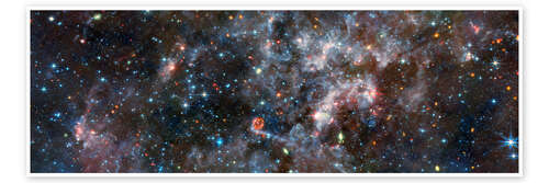 Poster Unregelmäßige Galaxie NGC 6822