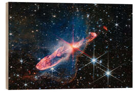 Wood print Two actively forming stars, Herbig-Haro 46/47 - NASA
