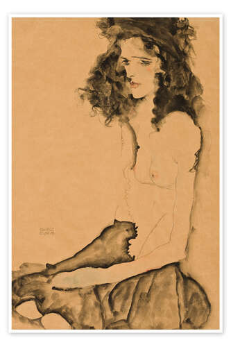 Póster Girl in Black