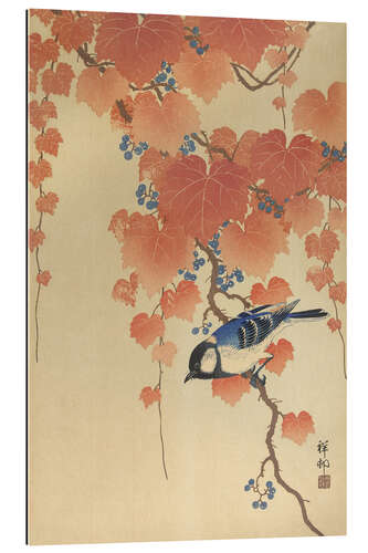 Gallery Print Tannenmeise auf dem Paulownia-Zweig