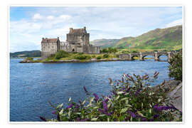 Wandbild Eilean Donan Castle in Kyle of Lochalsh, Schottland