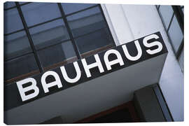 Tableau sur toile Slanted View Of Bauhaus Sign