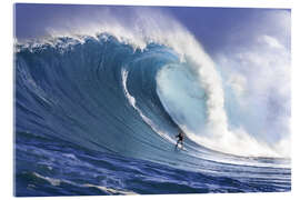 Acrylic print Surfer at Peahi, Maui, Hawaii - Dave Fleetham