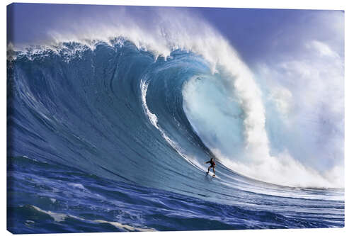 Leinwandbild Surfer bei Peahi, Maui, Hawaii