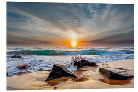 Akrylglastavla Lydgate Beach at sunrise, Kauai, Hawaii