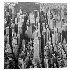 Tableau en aluminium Midtown Manhattan with Empire State Building, New York