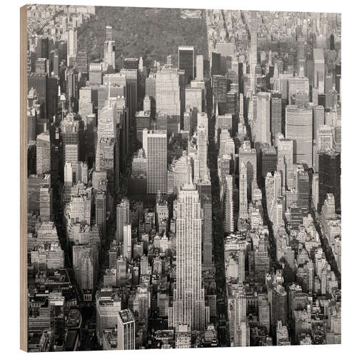 Cuadro de madera Midtown Manhattan with Empire State Building, New York