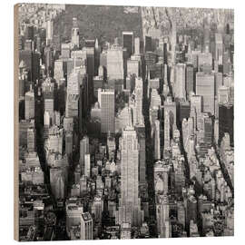 Cuadro de madera Midtown Manhattan with Empire State Building, New York