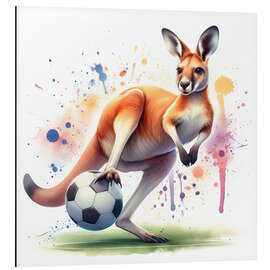 Cuadro de aluminio The football kangaroo - nobelart