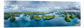 Tableau en verre acrylique Rock Islands, Palau - Jan Christopher Becke