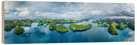 Quadro de madeira Rock Islands, Palau - Jan Christopher Becke