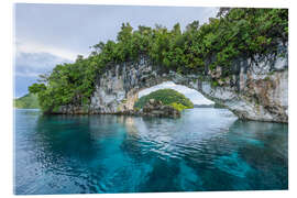 Obraz na szkle akrylowym Natural Arch, Palau - Jan Christopher Becke