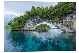 Aluminium print Natural Arch, Palau - Jan Christopher Becke