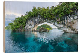 Quadro de madeira Natural Arch, Palau - Jan Christopher Becke