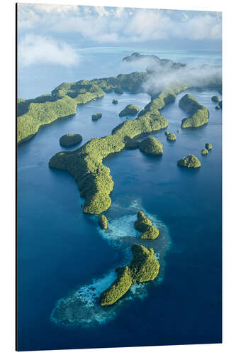 Cuadro de aluminio Aerial view of the Rock Islands, Palau