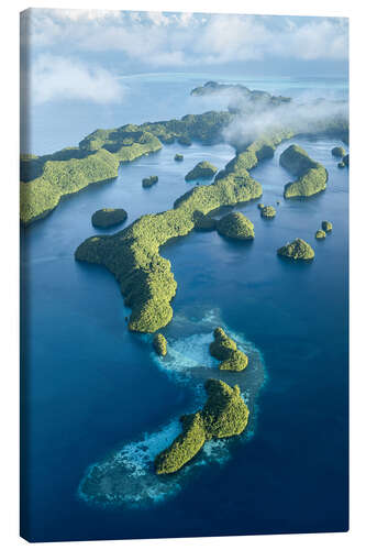 Leinwandbild Luftaufnahme der Rock Islands, Palau