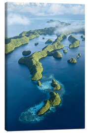 Canvas print Aerial view of the Rock Islands, Palau - Jan Christopher Becke