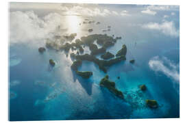 Tableau en verre acrylique Seventy Islands, Palau