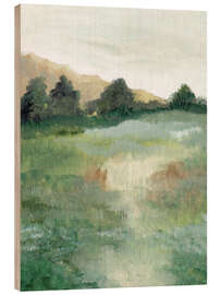 Wood print Countryside