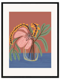 Gerahmter Kunstdruck Earthen Blossom