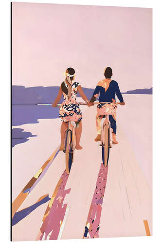Obraz na aluminium Cycling Joy