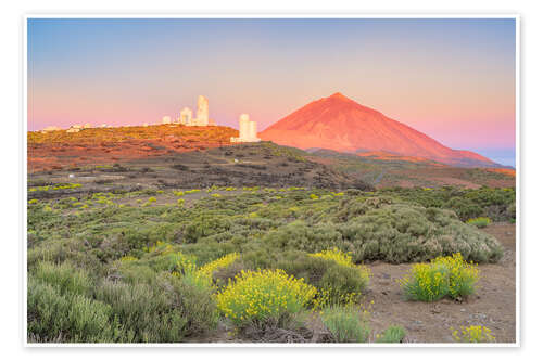 Plakat Teide Observatory on Tenerife
